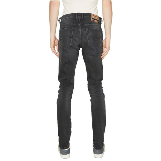Black Cotton Men Jeans