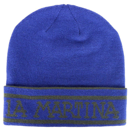 Blue Wool Men Cap