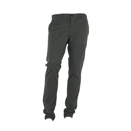 Gray Cotton Men Pant