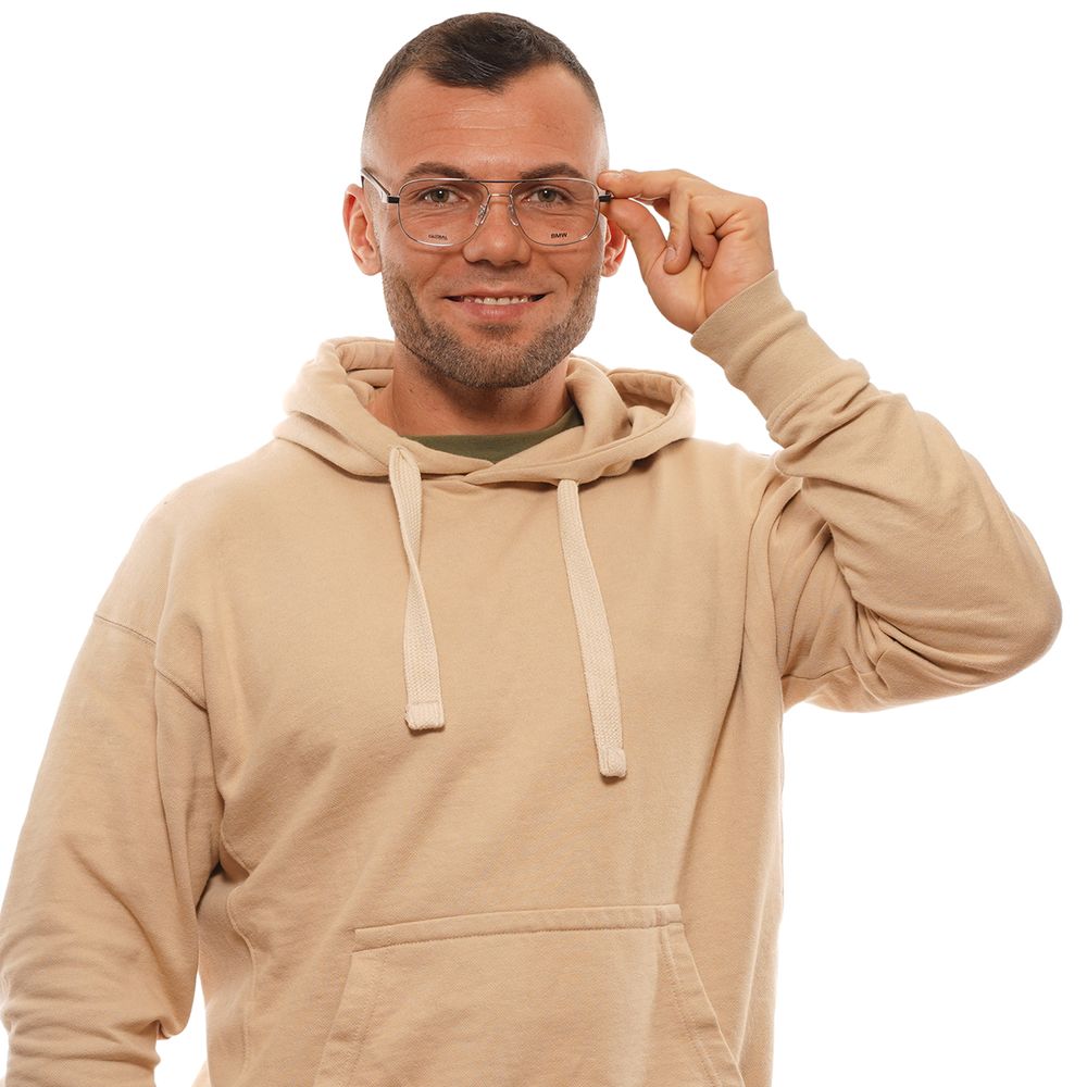 Silver Men Glasses Frame