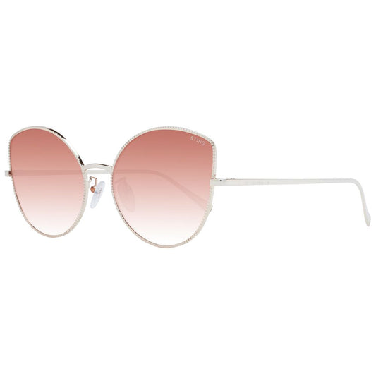 Rose Gold Metal Sunglasses
