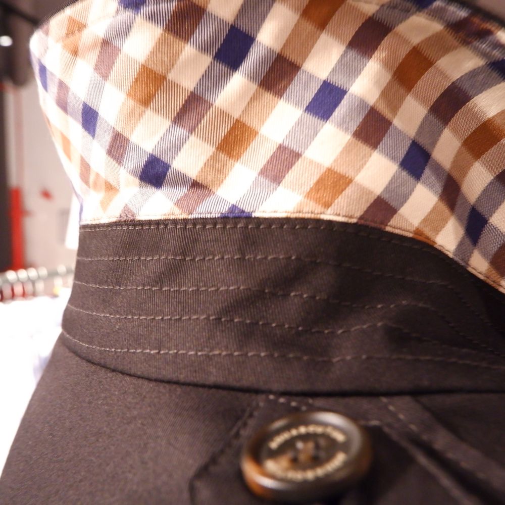 Blue Cotton Men's Trench Coat