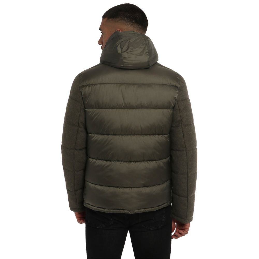 Green Wool Men Jacket