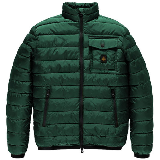 Green Nylon Men Jacket