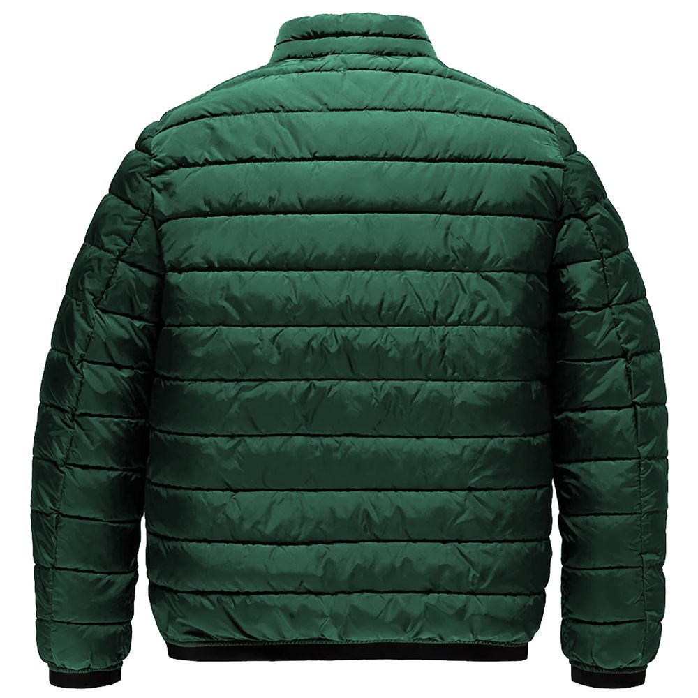 Green Nylon Men Jacket
