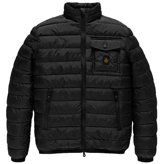 Black Nylon Men Jacket