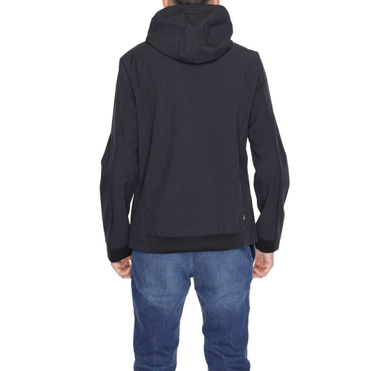 Black Polyester Jackets & Coat