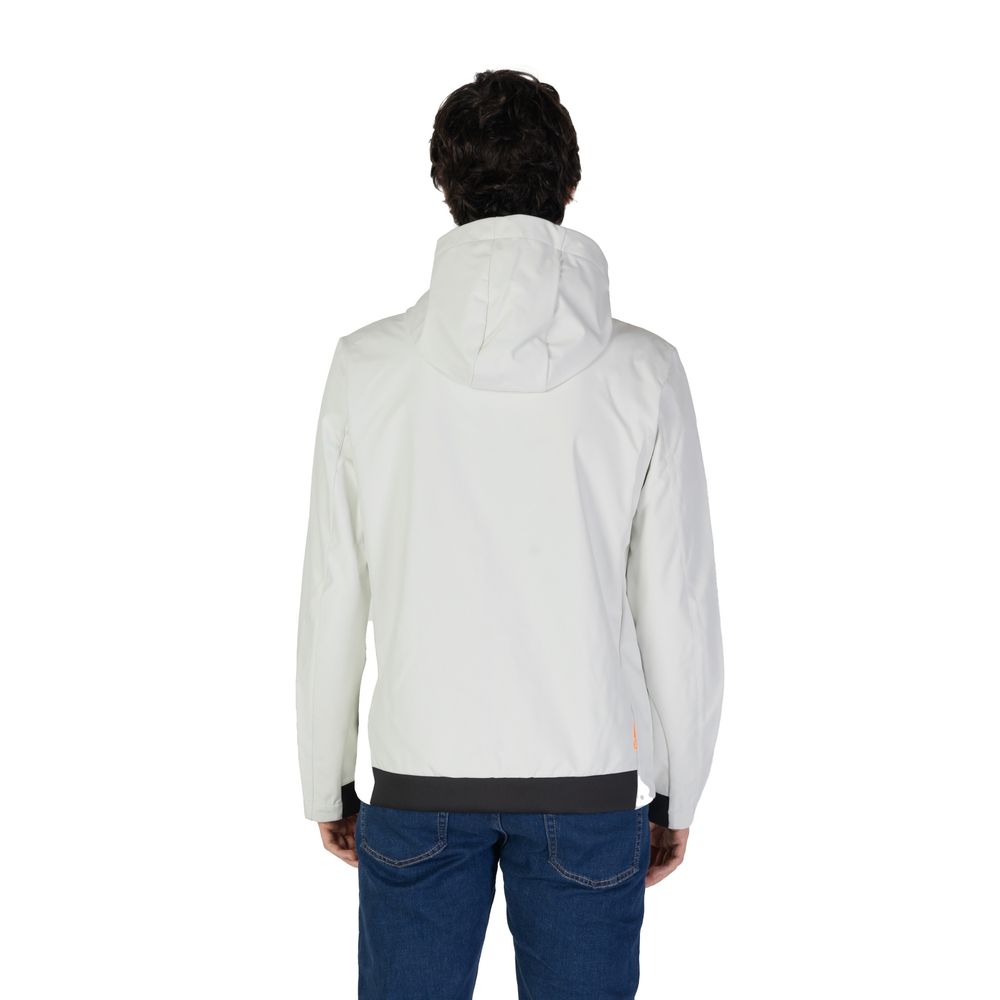Cream Polyester Shell Jacket
