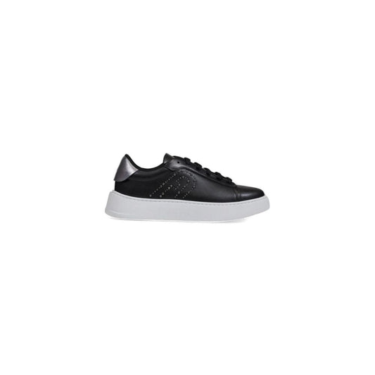 Black Polyethylene Low Top Sneakers