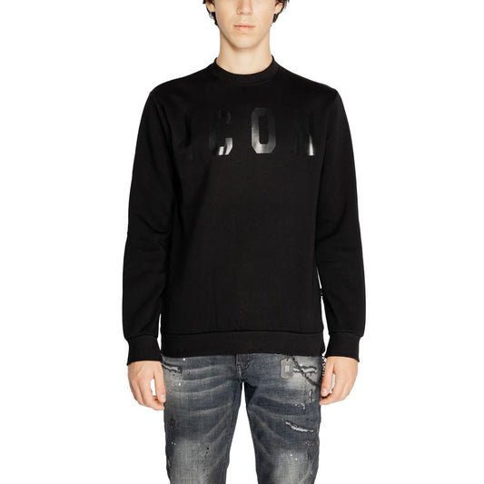 Black Cotton Sweatshirt