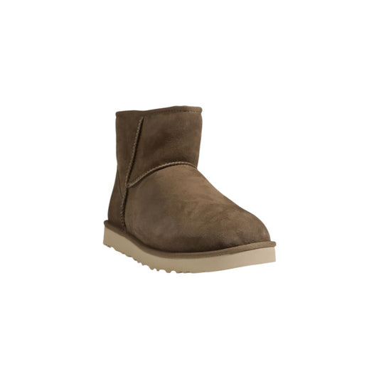 Brown Suede Leather Ankle Boots