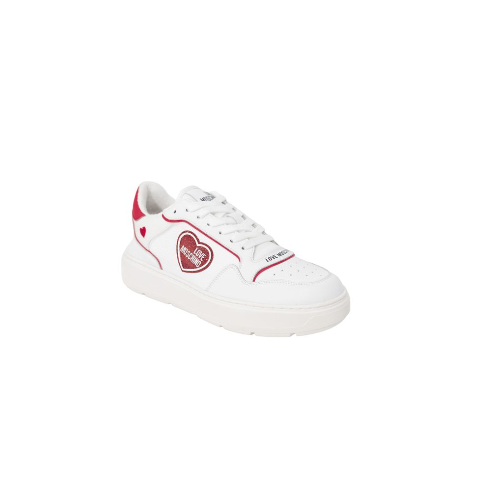 Red Polyethylene Low Top Sneakers