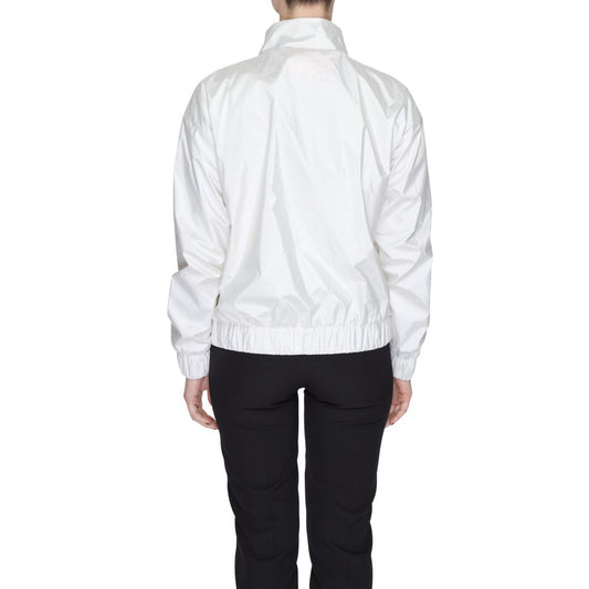 White Polyester Shell Jacket