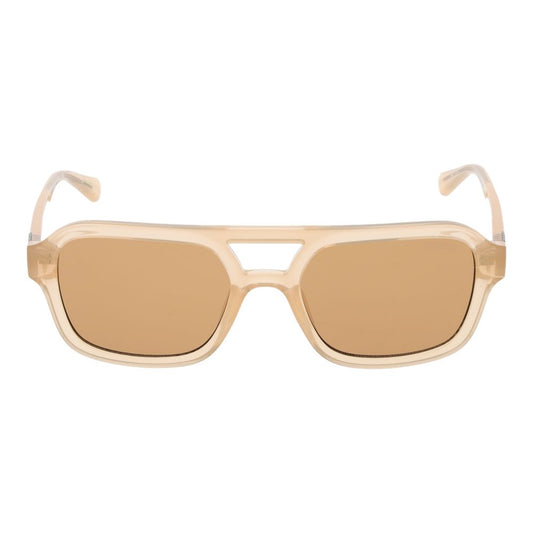 Beige Plastic Sunglasses