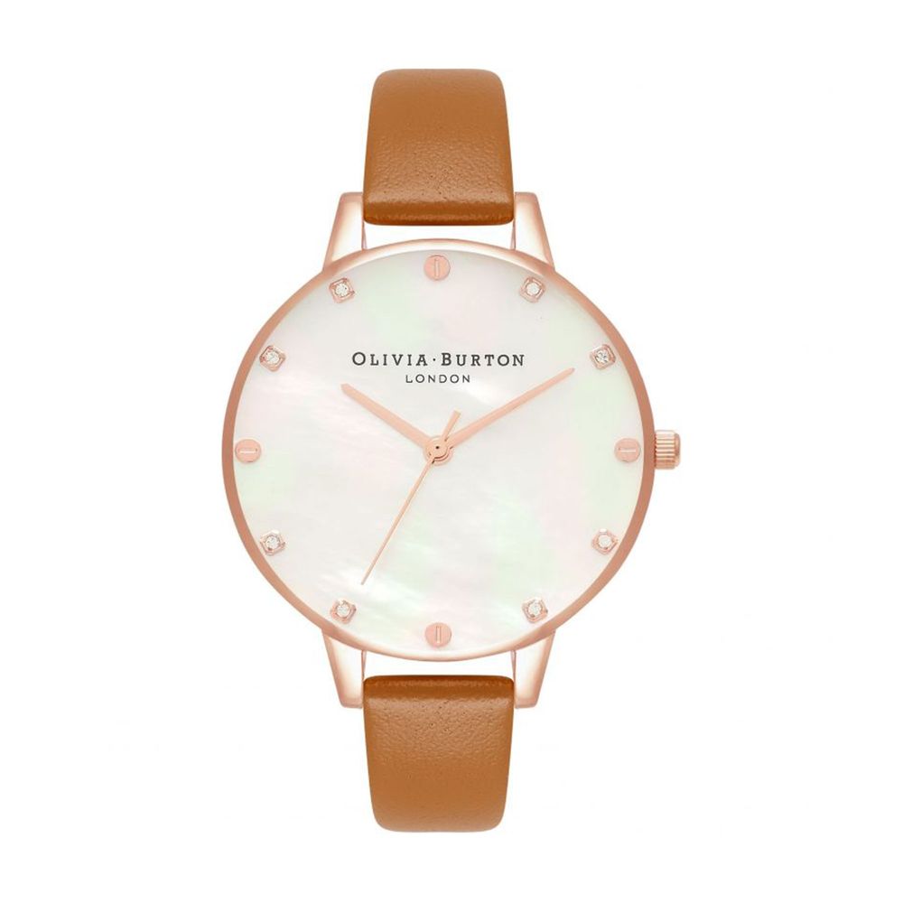 Brown Artificial Leather Dress Watch
