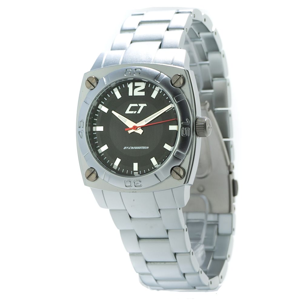 Silver Aluminum Dress Watch
