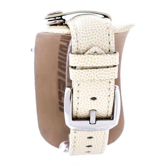 Beige Leather Bracelet Watch