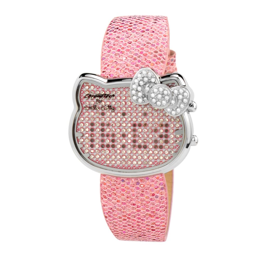 Multicolor Leather Digital Watch