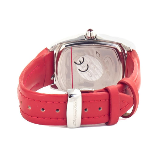Red Leather Dress Watch