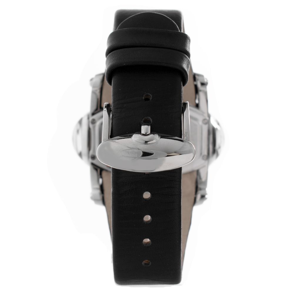Black Leather Dress Watch