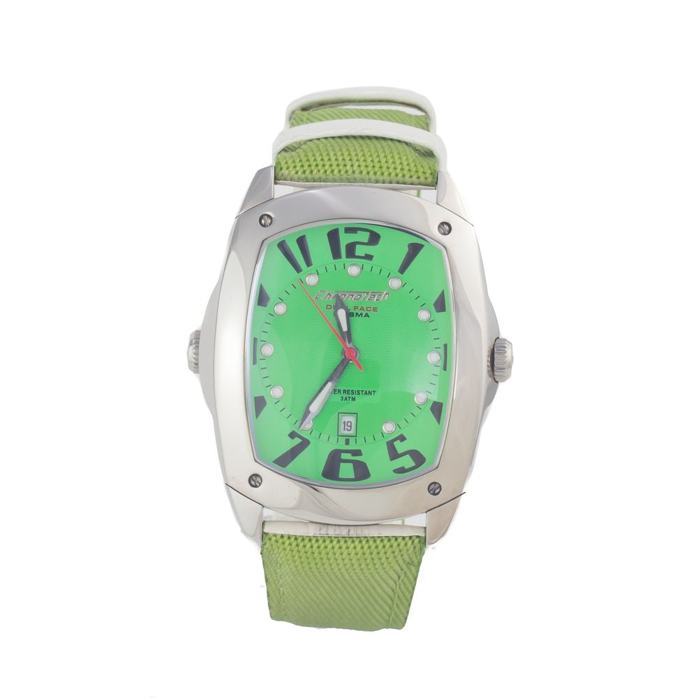 Green Leather Dress Watch