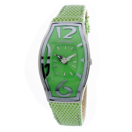 Green Leather Dress Watch