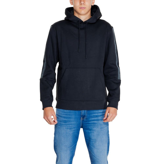 Black Cotton Hoodie