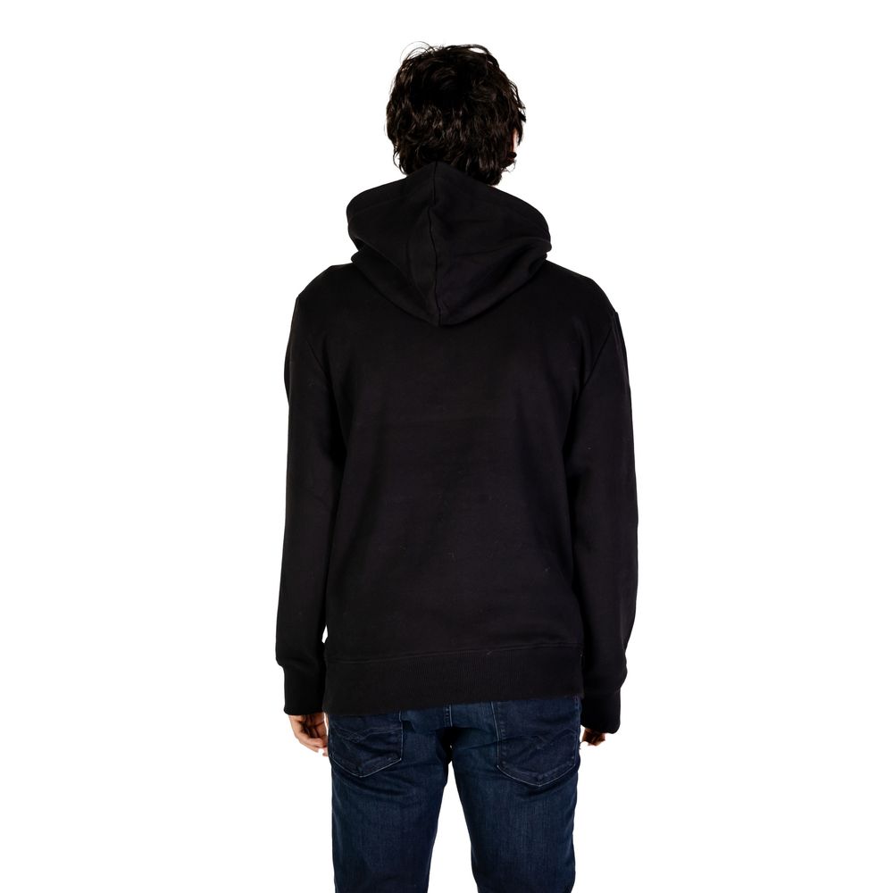 Black Cotton Hoodie