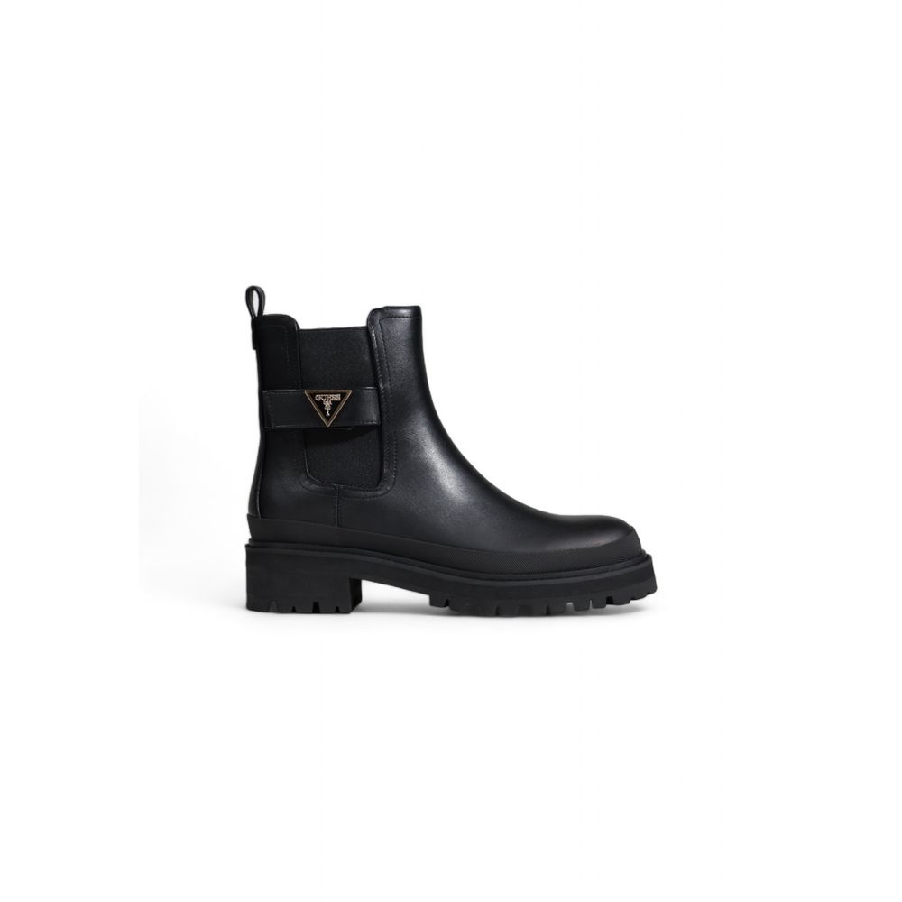 Black Polyethylene Ankle Boots