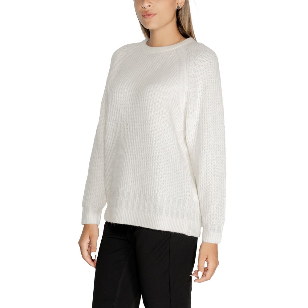 White Polyester Sweatshirt