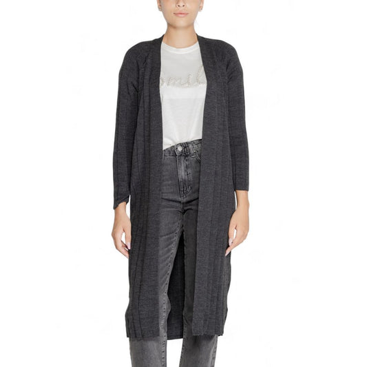 Gray Marabou Cardigan