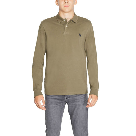 Green Cotton Long Sleeve T-Shirt