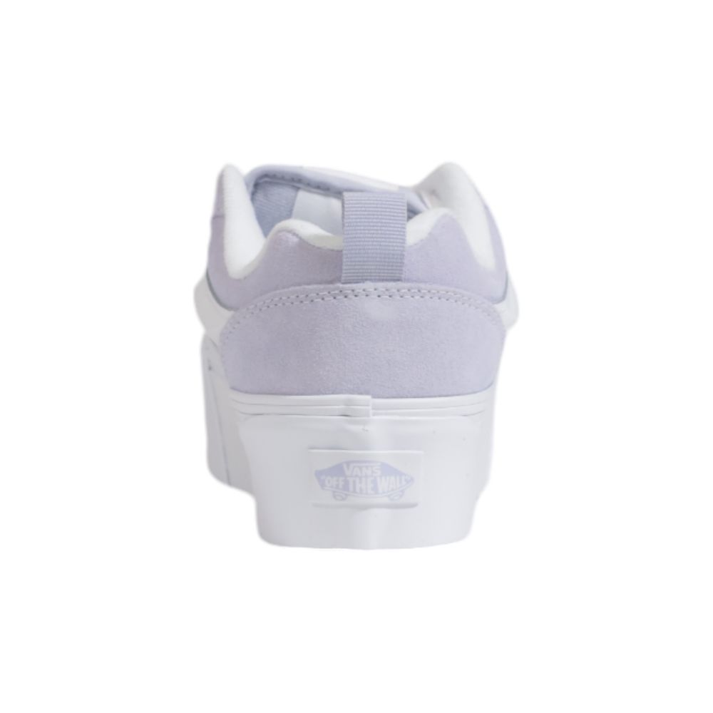 Purple Suede Leather Platform Sneakers