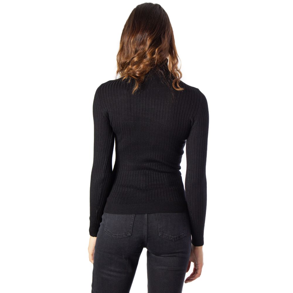 Black Viscose Turtleneck
