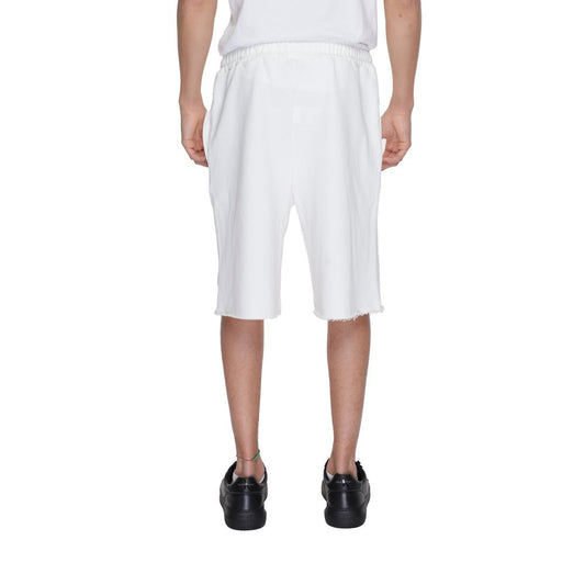 White Cotton Bermuda Shorts