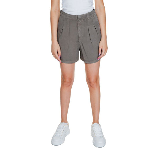 Beige Lyocell Shorts