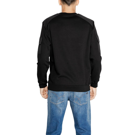 Black Cotton Sweatshirt