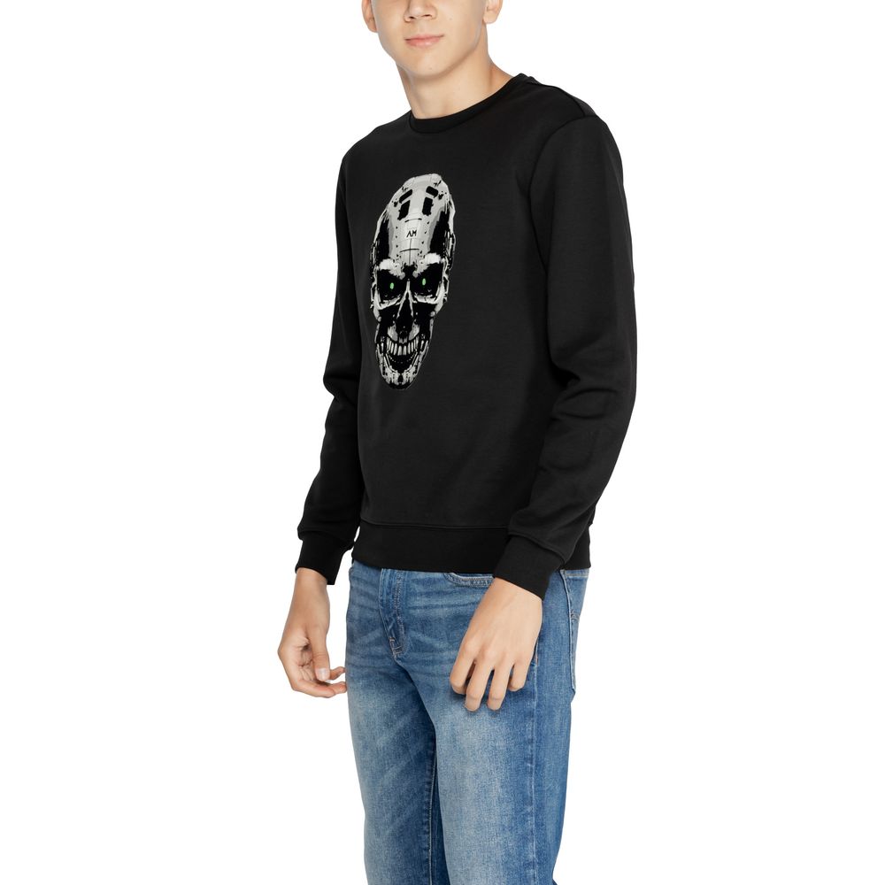 Black Cotton Sweatshirt