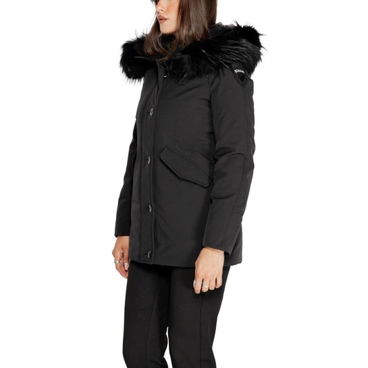 Black Polyester Parka