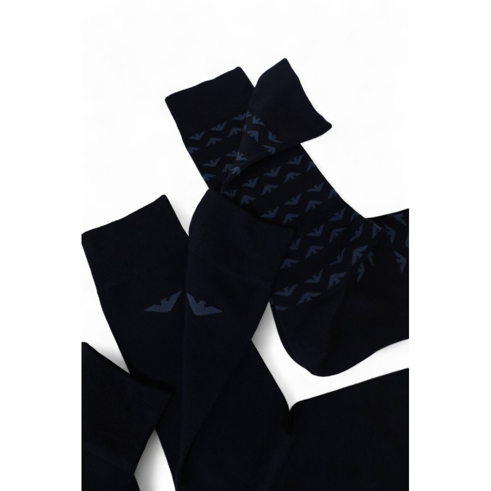 Blue Cotton Socks