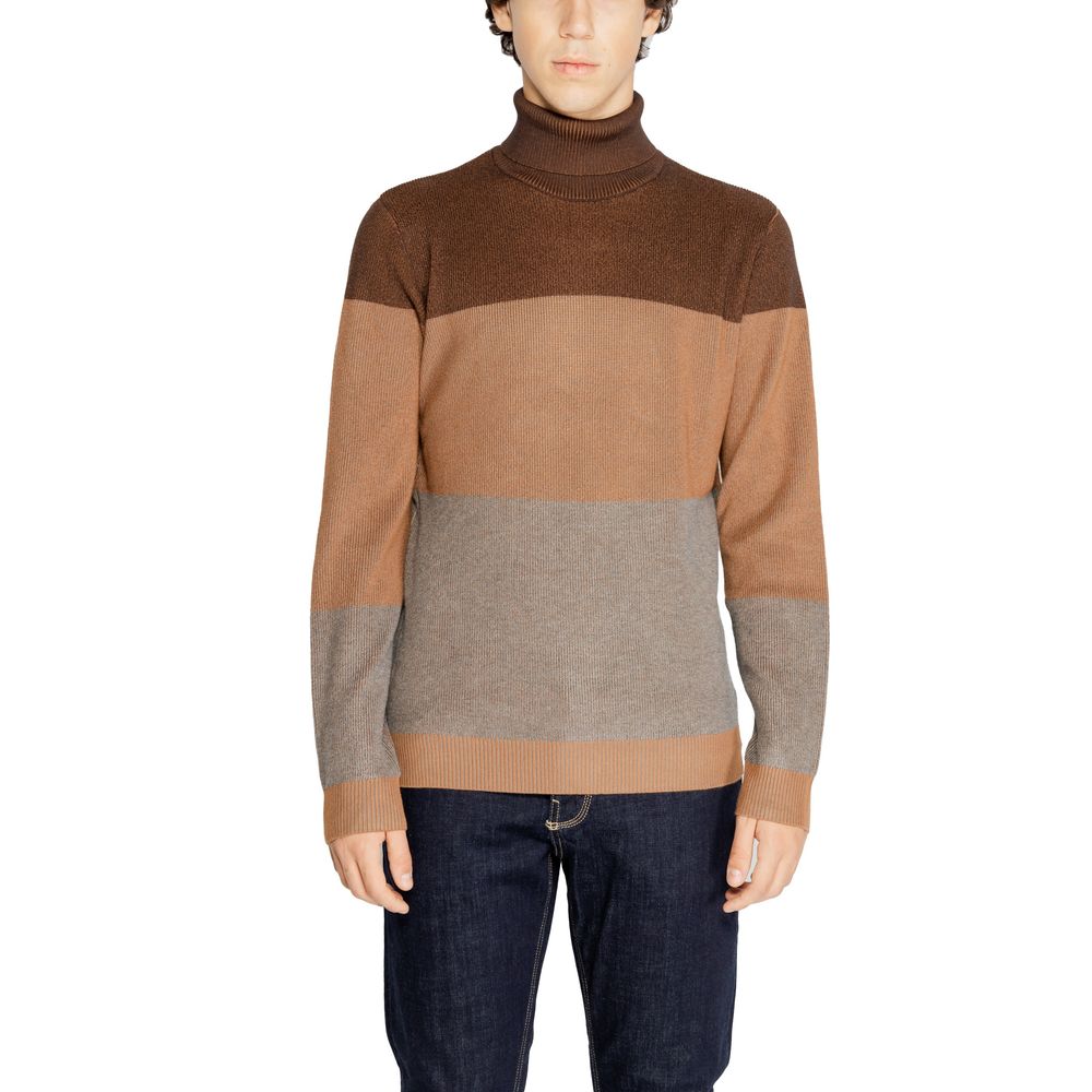 Brown Viscose Turtleneck