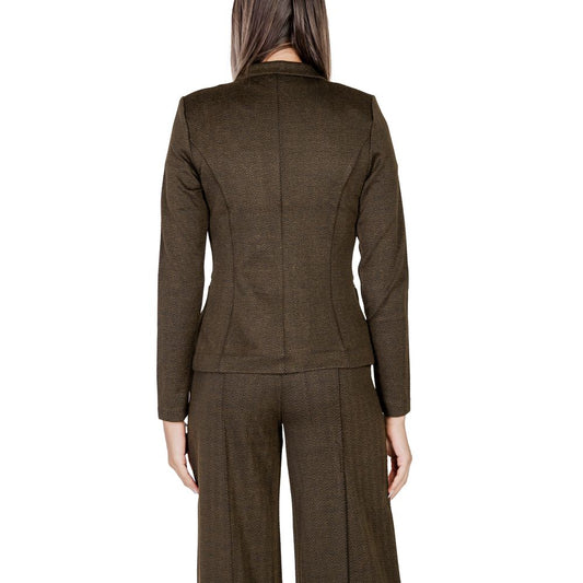 Green Polyester Blazer