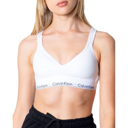 White Polyester Bra