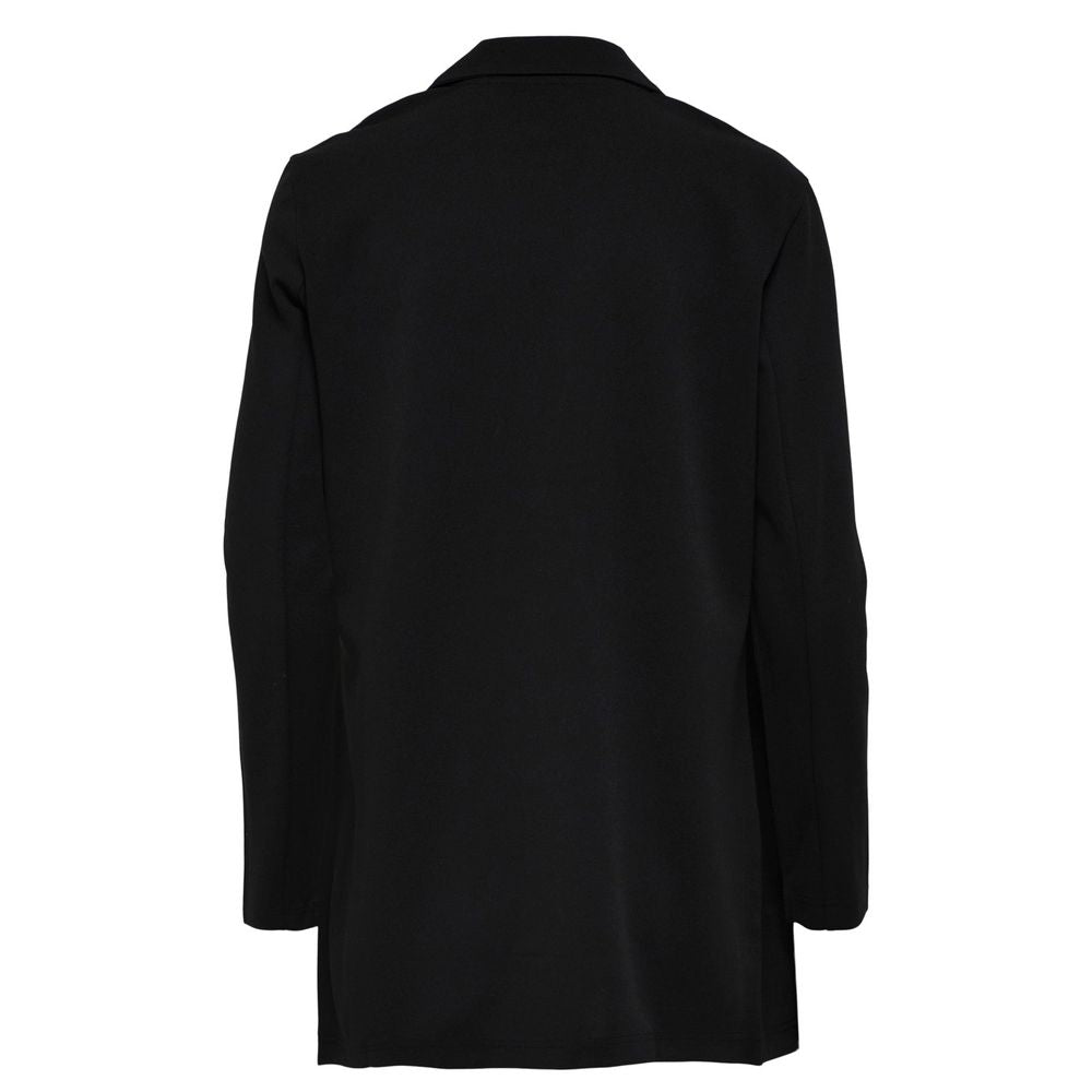 Black Polyester Blazer