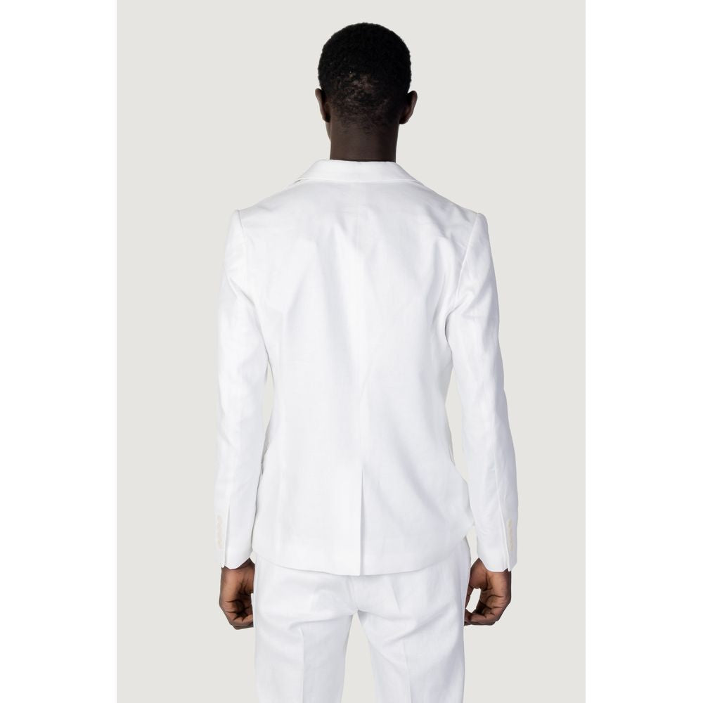 White Linen Blazer