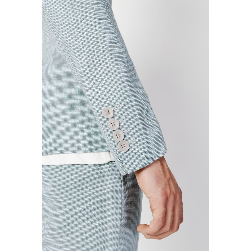 Green Linen Blazer