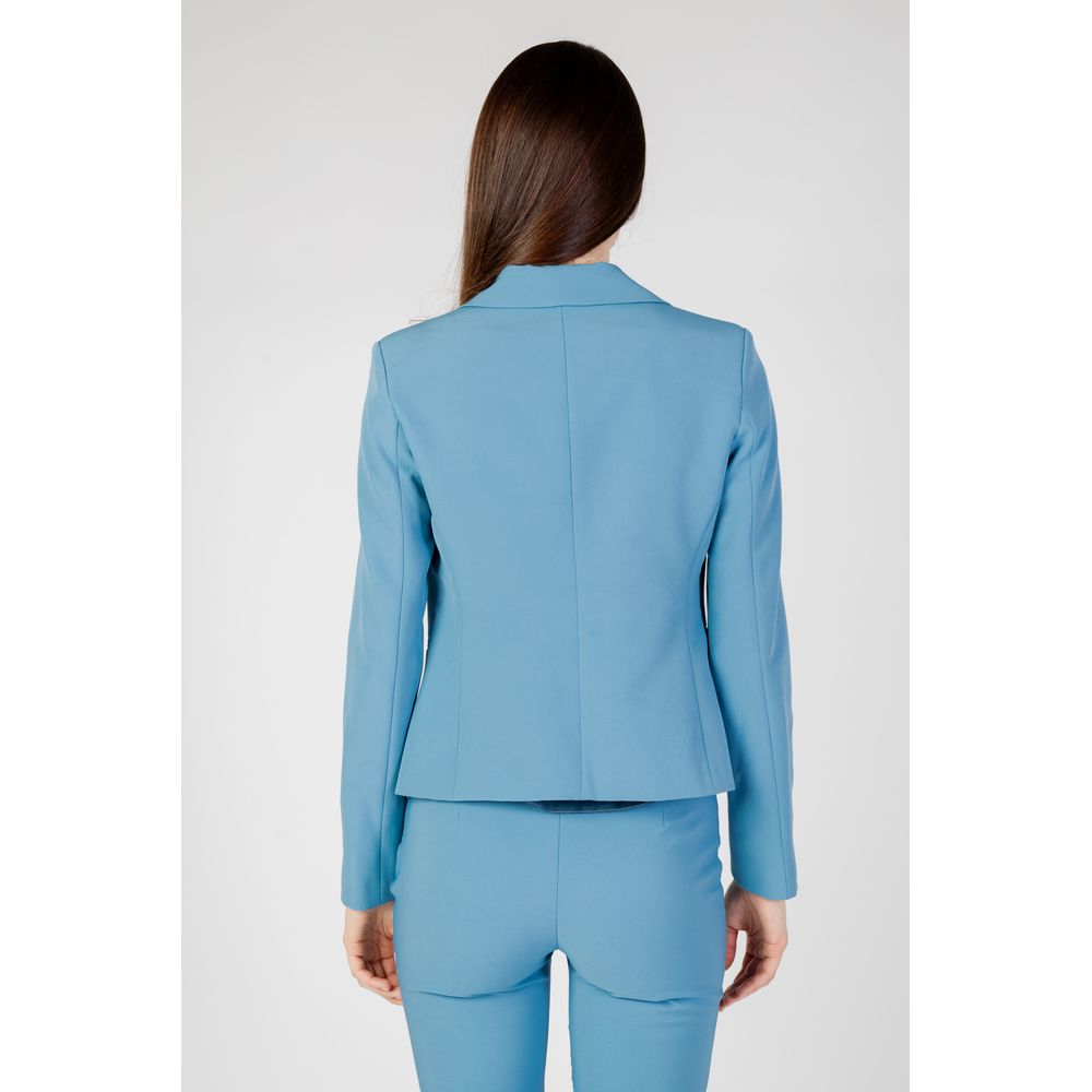 Turquoise Polyester Blazer
