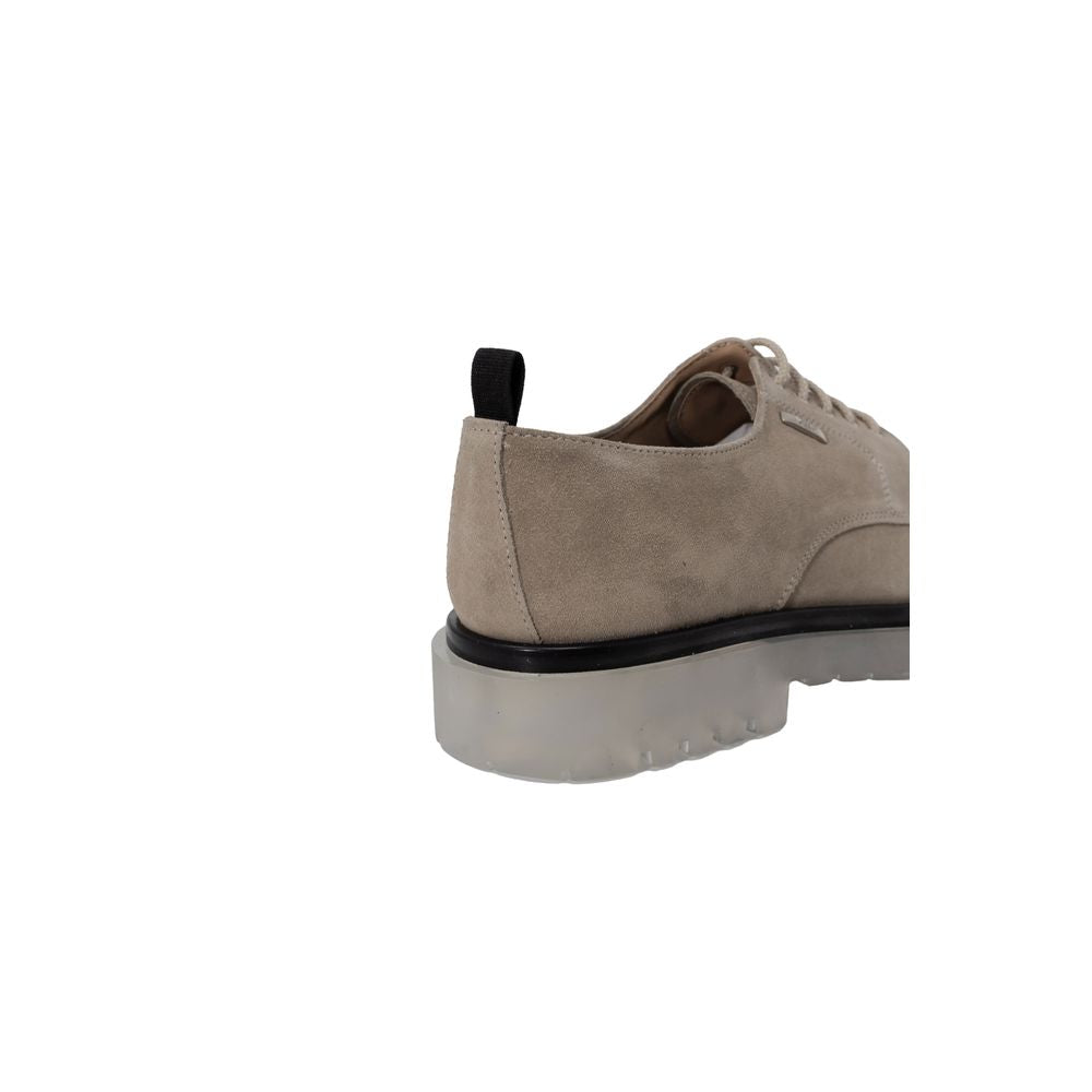 Beige Polyethylene Oxfords And Derby