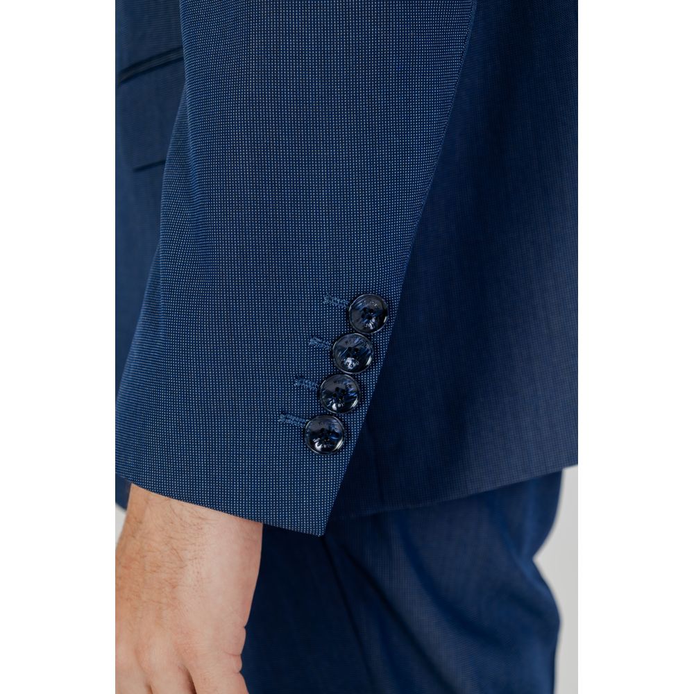 Blue Polyester Blazer