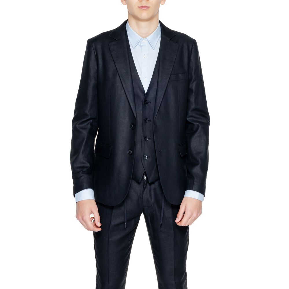 Black Linen Blazer
